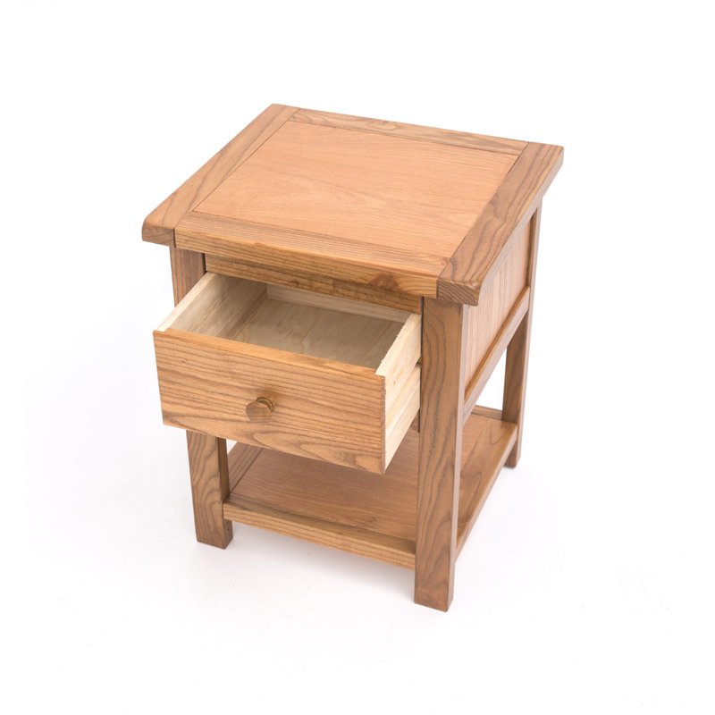 Snider 45 cm W Bedside Table, Brown