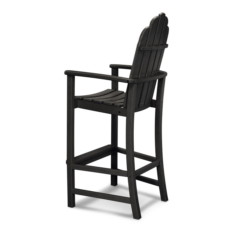 Chaise de bar Adirondack POLYWOOD Classic, Noir