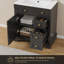 Ensemble de meuble-lavabo simple 30 po avec lavabo, robinet, peinture à la main écologique Linsay, assemblage requis-1520698770