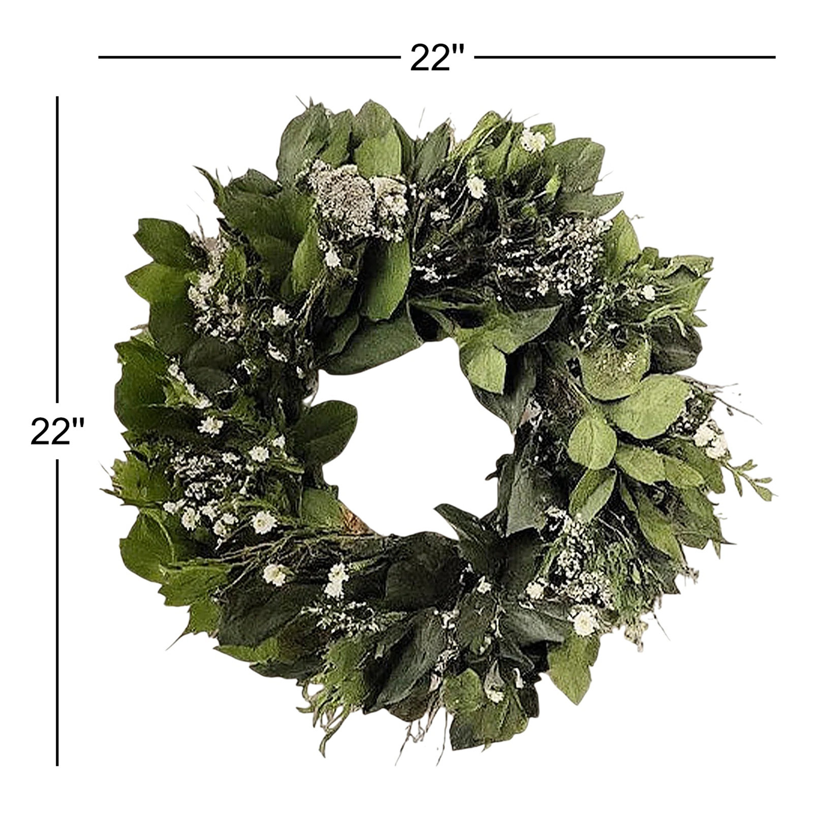 22" Handcrafted Boxwood Wreath