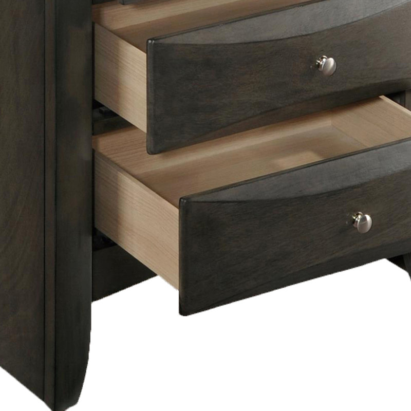 Table de chevet avec 2 tiroirs, Chêne