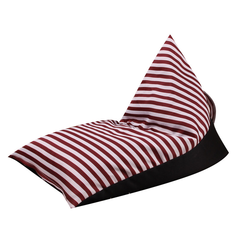 Fauteuil en tissu rayé pour enfant, 7.87" H x 9.84" W x 1.18" D, Wine