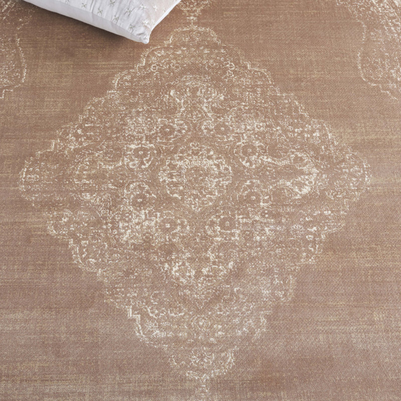 Tapis taupe Evanoff, Ovale 5 pi 3 po x 7 pi 6 po