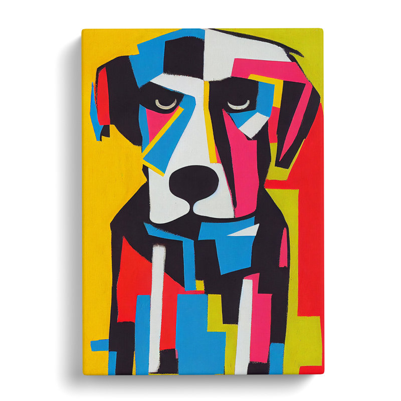 Abstract Dog No.6 - Wrapped Canvas, 76cm H x 50cm W x 3cm D