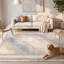 Tapis Rapids moderne à poils courts, motif aquarelle abstraite bleu-gris-beige, lavable à la machine, antidérapant, pour l'intérieur et l'extérieur, adapté aux animaux domestiques, idéal pour le salon, la chambre, la salle à manger, l'entrée, le couloir, le bureau.-907040815