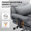 Grand et grand fauteuil de bureau, chaise d'ordinateur ergonomique à haut dossier avec repose-pieds, gris foncé-112097248