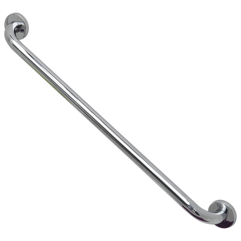 Barre d'appui droite pour le bain et la douche, Chrome, L 23,6 po