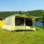 Vadlamudi Two Room Camping Tent w/ Porch for 4 Man, Mesh Windows, Lamp Hook