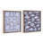Kona Coast by Reyn Spooner Framed Floated Tropical Blue Fish Floated Printed Linen Wall Art Set of 2