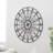 May Metal Circle Fleur De Lis Bronze Wall Decor with Scrollwork