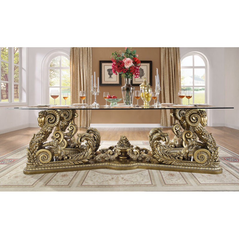 Mobilier luxueux luxueux vintage design sculpté à la main