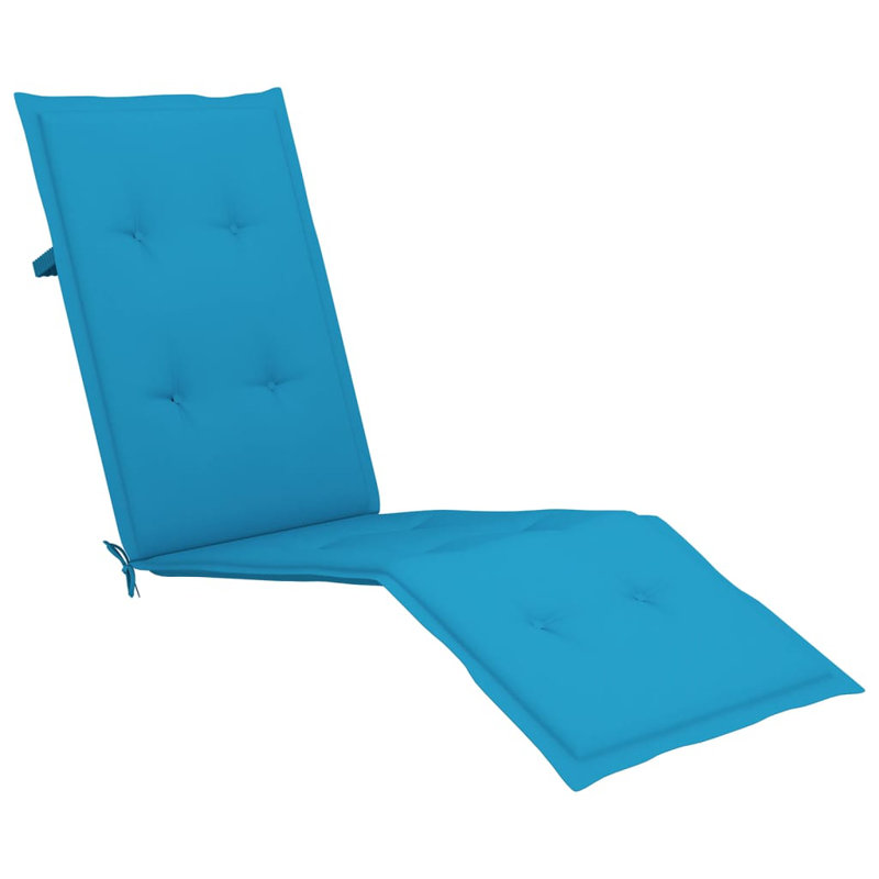 Coussin de siège / dossier d'extérieur, Bleu, 1,57 po