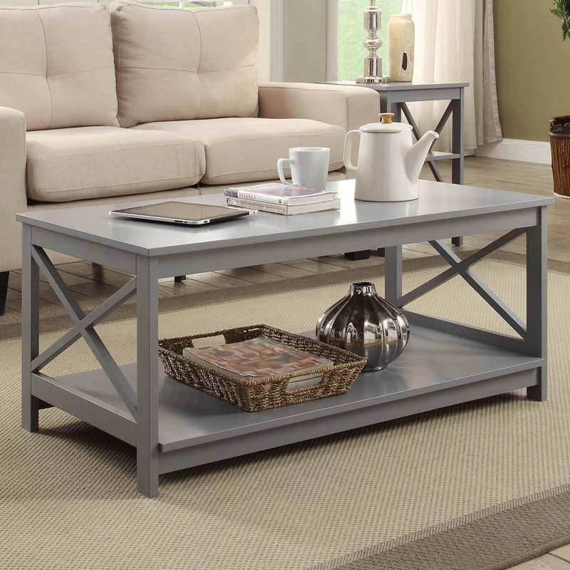 Ensemble de tables basses 3 pièces Darek, Gris