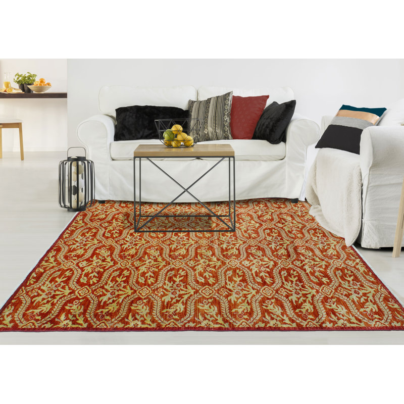 Fine Chobi Addy Rust Rug