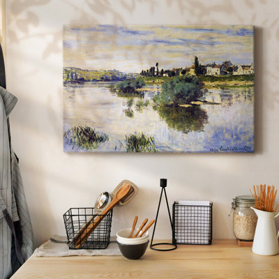 The Seine at Lavacourt, 1878-Gallery Wrapped Canvas