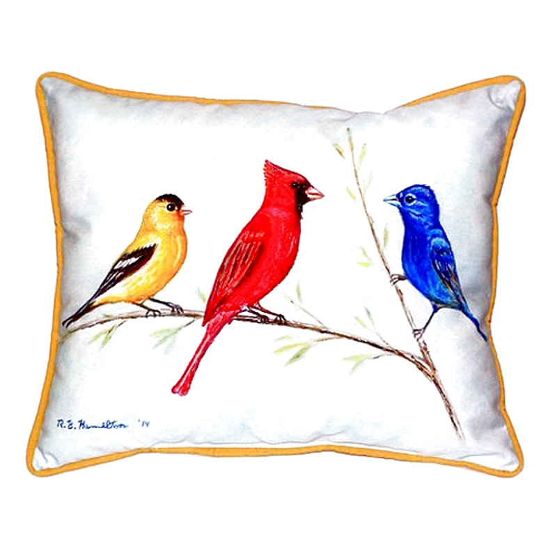 Housse et insert de coussin rectangulaire Three Birds, Petit