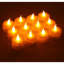 24 Pack LED Tea Lights – Bright Flickering Flameless Candles with Realistic Glow – Battery Operated with Batteries Included – Yellow