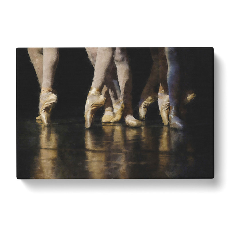 The Ballet Dancers - Wrapped Canvas Painting, 35cm H x 50cm W x 3cm D