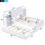 Lit plateforme avec rangement et tablettes gigognes