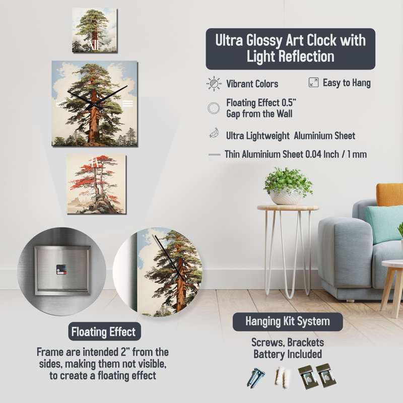 Horloge Maidie - Multipanel Trees