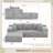 108" L-Shaped Compression Modular Sofa Sectional Couch-304043575