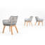 Chaise de patio avec coussin Medi