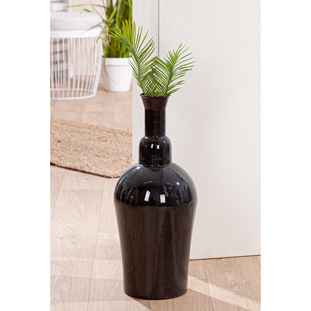 Vase Filu, schwarz H.55 cm