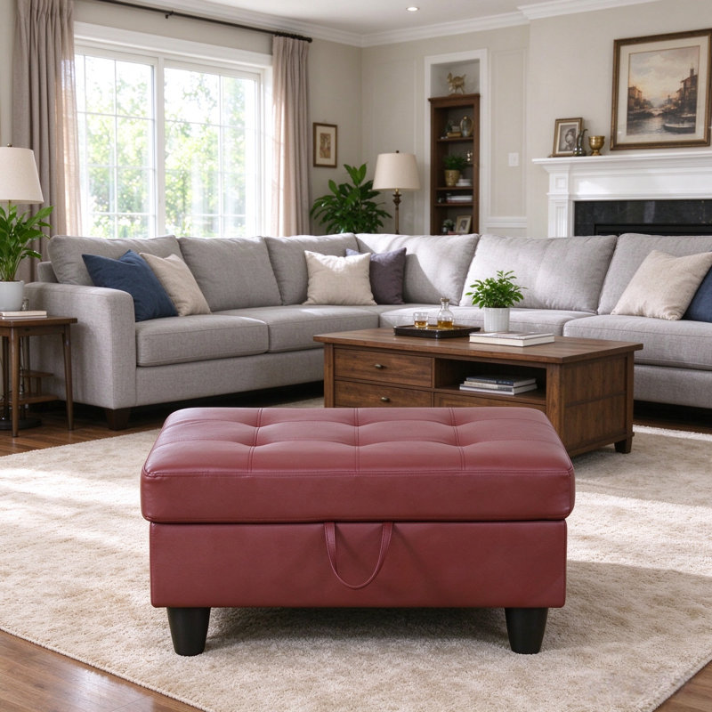 Outdoor Ottoman with Sunbrella® Cushion