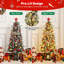 Arbre de Noël artificiel illuminé 3 pi avec boîte à lumière et mini arbre de Noël enneigé