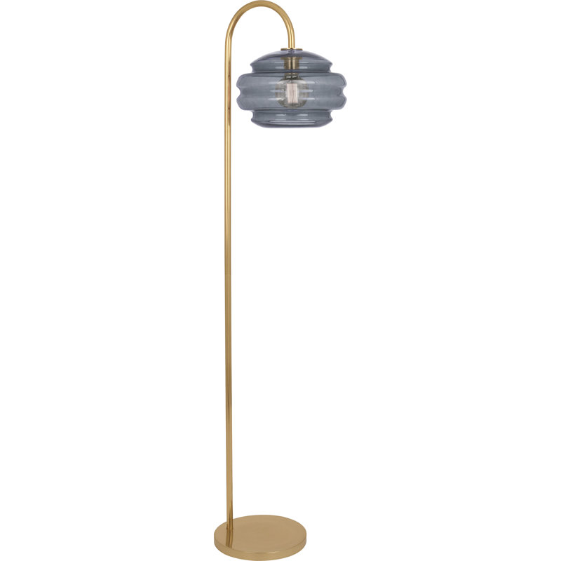 Lampe sur pied Modern, Gris fumée