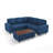  Sherry 81'' Upholstered Modular Sectionals with Ottoman, Pull-out Sofa, Storage Chaise, USB Charging & Cup Holders-695833143-672307534