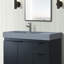 39 in. Composite Granite Sink Top in Dark Grey-89574816