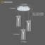 Luminaire suspendu à DEL 3 lumières Kamarian-1409827801