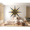 Adhésif décoratif étoile dorée dorée - Grande décoration murale céleste 025Mv