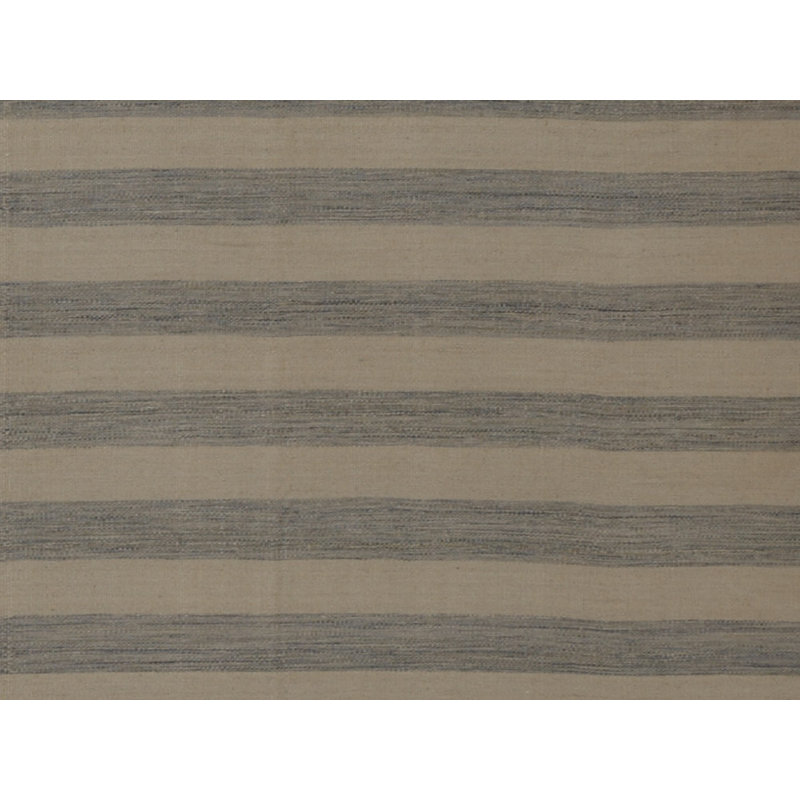 Striped Area Rug in Gray/Beige