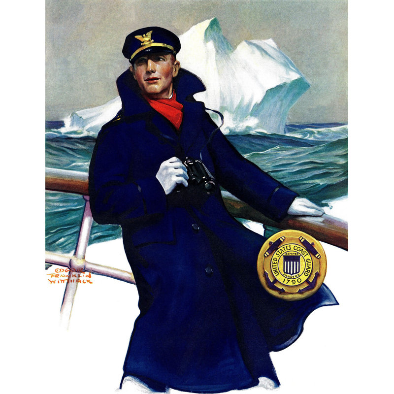 The Captain - Wrapped Canvas Print, 132cm H x 101cm W x 3.81cm D