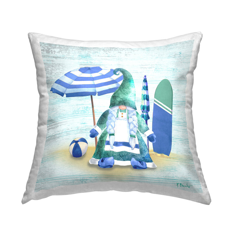 Coussin décoratif imprimé Green Gnome