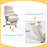 Executive Office Chair with Lumbar Support, Footrest, High Back Reclining Overstuffed Desk Chair with