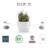 Ecopots Stockholm Indoor/Outdoor Modern Recycled Plastic Flower Pot Planter-176804553-176804554