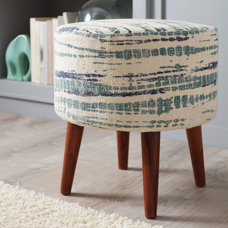 Solid + Manufactured Wood Accent Stool