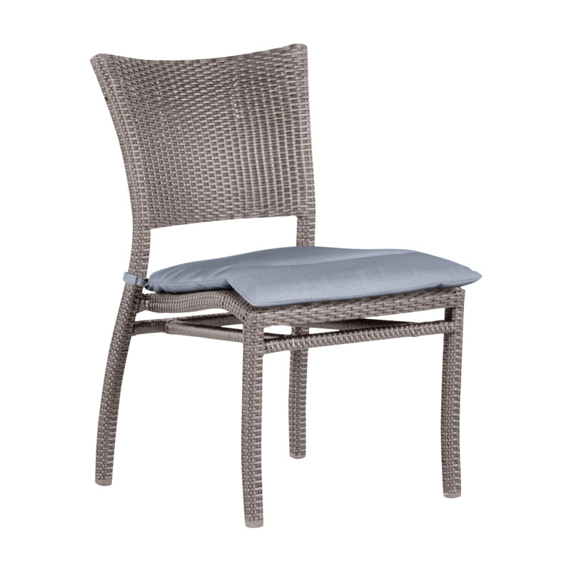 Chaise d'appoint tissée Skye - Huître, Huître, Welt, Chambray tonnelle