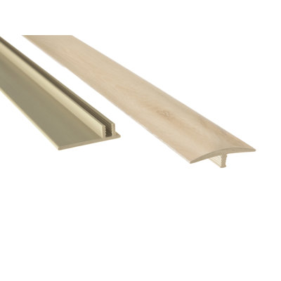 Flooring Gray Oak 0.46 in. T x 1.65 in. W x 46 in. L T-Molding Transition Strip Flooring Gray Oak 0.46 in. T x 1.65 in. W x 46 in. L T-Molding Transition Strip