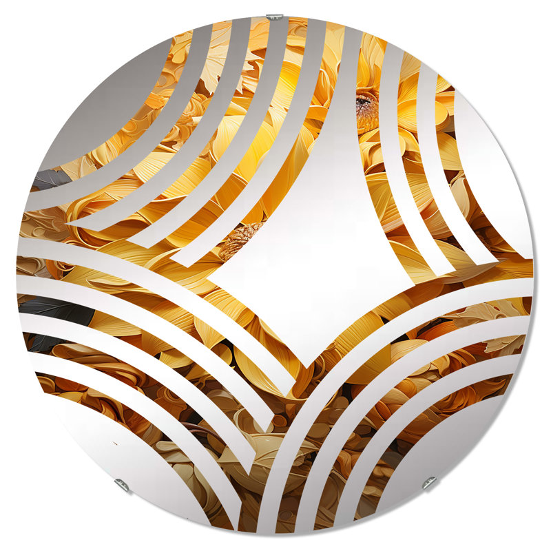 Miroir décoratif Radiant Reverie Botanical II - Baptist Fan MIR106167 C, 31,4 po x 31,4 po