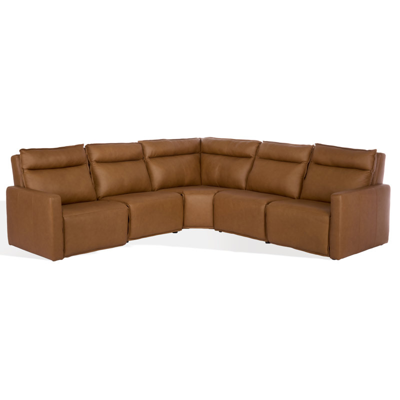 Canapé modulaire en cuir Gretel