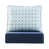 Blue Geometric Print
