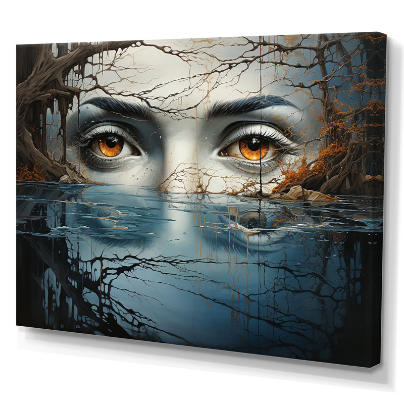 Reproduction sur toile surréaliste de la nature II sur toile, Toile tendue, H 24 po x l 32 po x P 1 po
