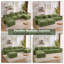 Canapé modulaire de 150 po, canapé surdimensionné en U avec repose-pieds mobile, canapé en chenille, siège très épais, vert-596448812-596449233