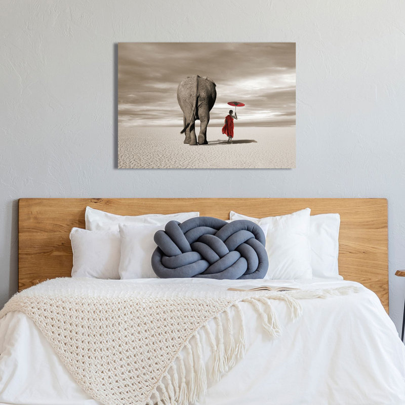 3MR6144 In The Plains by Marc Moreau - Wrapped Canvas Print, 70cm H x 100cm W x 4cm D