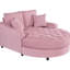 Méridienne moderne rose, coussin moelleux, coussins amovibles, lit de 55 po en méridienne avec coussins amovibles et siège de soutien