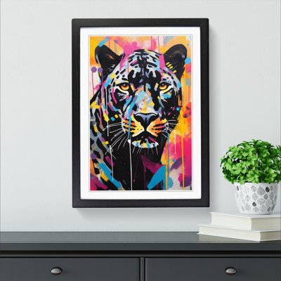 Panther Abstract No.2 1 Piece Single Picture Frame Wall Art